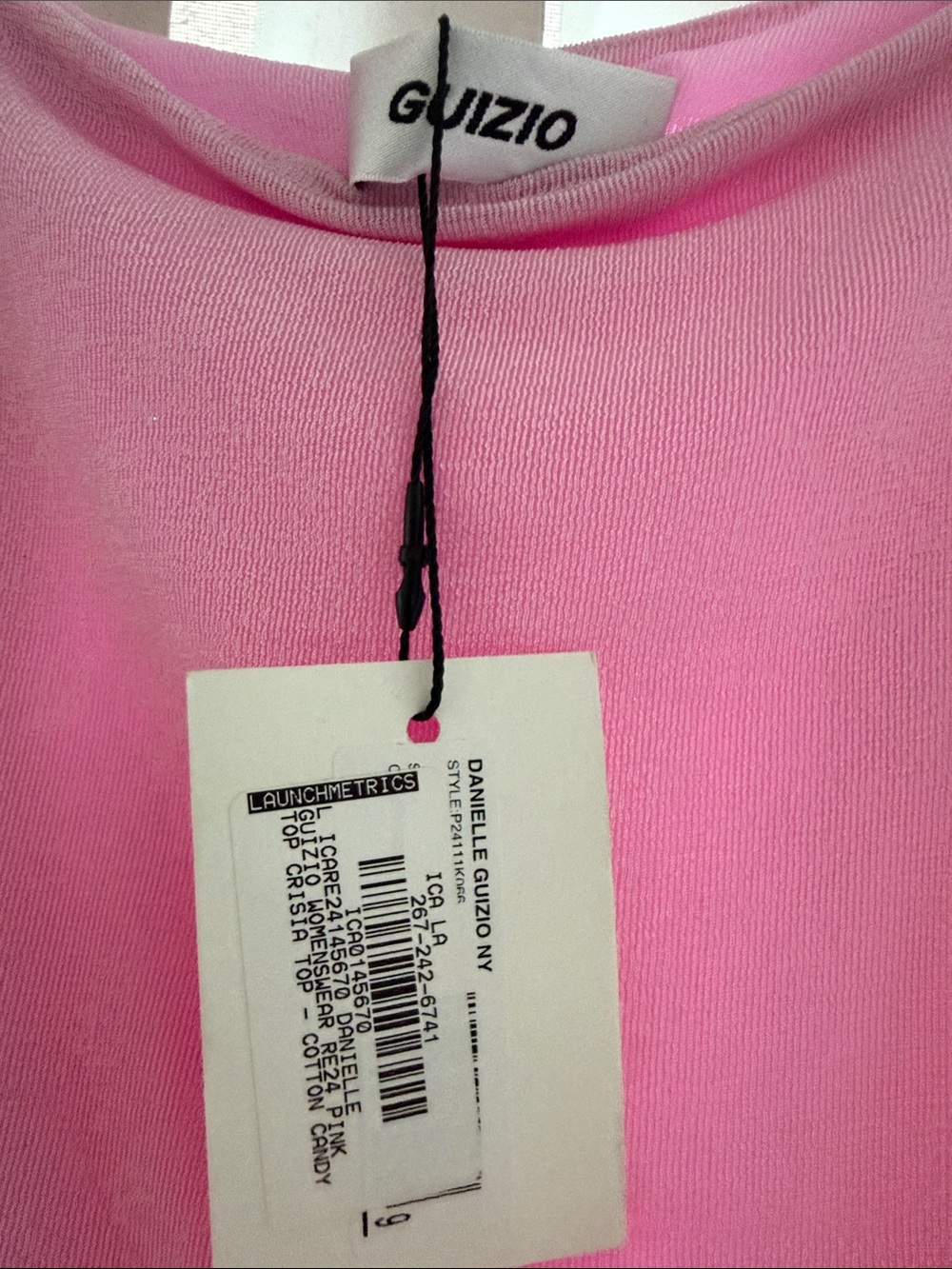 Danielle guizio ny top cotton candy size large new with tag - Picture 2 of 2